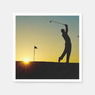 HAMbyWhiteGlove - Papierserviette - Golf spielen