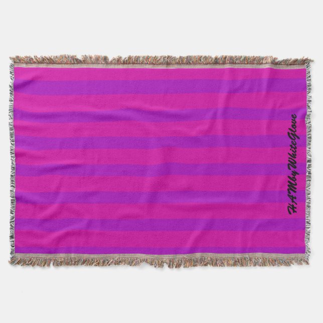 HAMbyWhiteGlove - Throw Blanket - Pink/Lila Decke (Vorderseite)