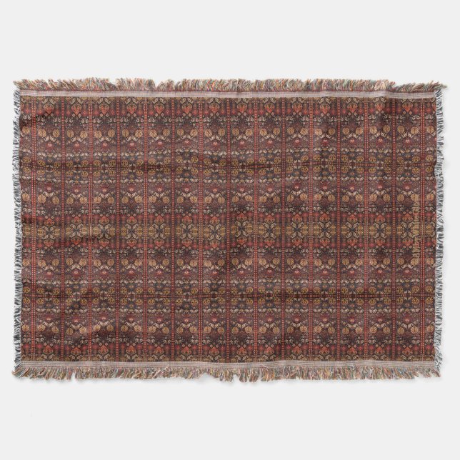 HAMbyWhiteGlove - Throw Blanket - Rusts & Browns Decke (Vorderseite)