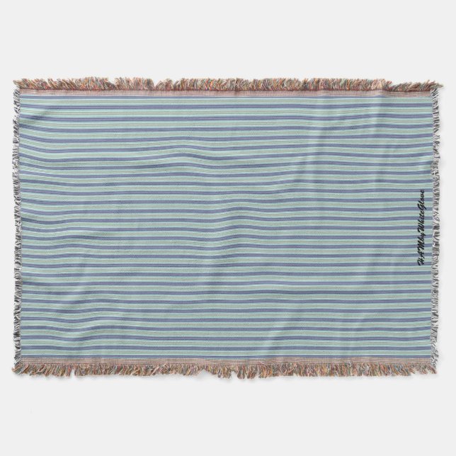 HAMbyWhiteGlove - Throw Blankets - Blau Lila Decke (Vorderseite)