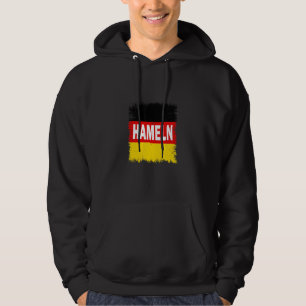 Hameln Deutschland mit deutscher Flagge Hoodie