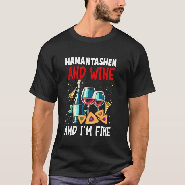 Hamentaschen Purim T-Shirt (Vorderseite)