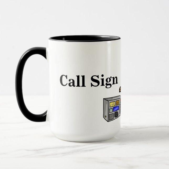 Hamfest Verkäufer-Schinken-Radio-Tasse fertigen es Tasse (Links)