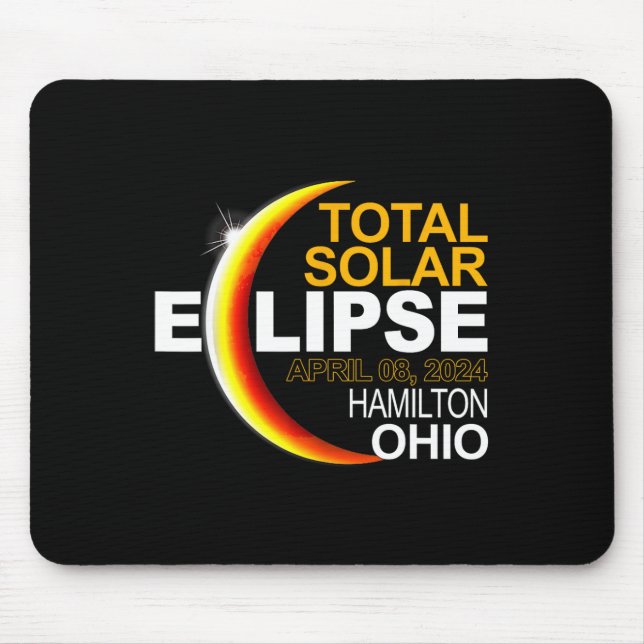 Hamilton 2024 Solar Eclipse 2024 040824 Eclipse Mousepad (Vorne)