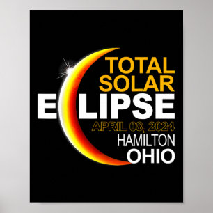 Hamilton 2024 Solar Eclipse 2024 040824 Eclipse Poster