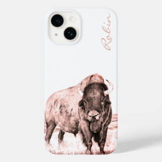 Hamilton ~ American Bison (Lachs) Case-Mate iPhone 14 Hülle