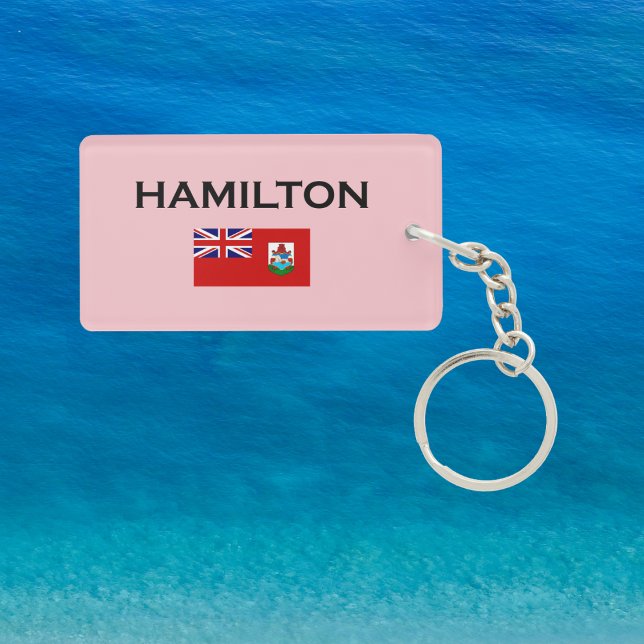 Hamilton Bermuda Länderflagge Schlüsselanhänger (Von Creator hochgeladen)