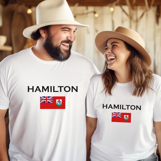 Hamilton Bermuda Länderflagge T-Shirt (Von Creator hochgeladen)