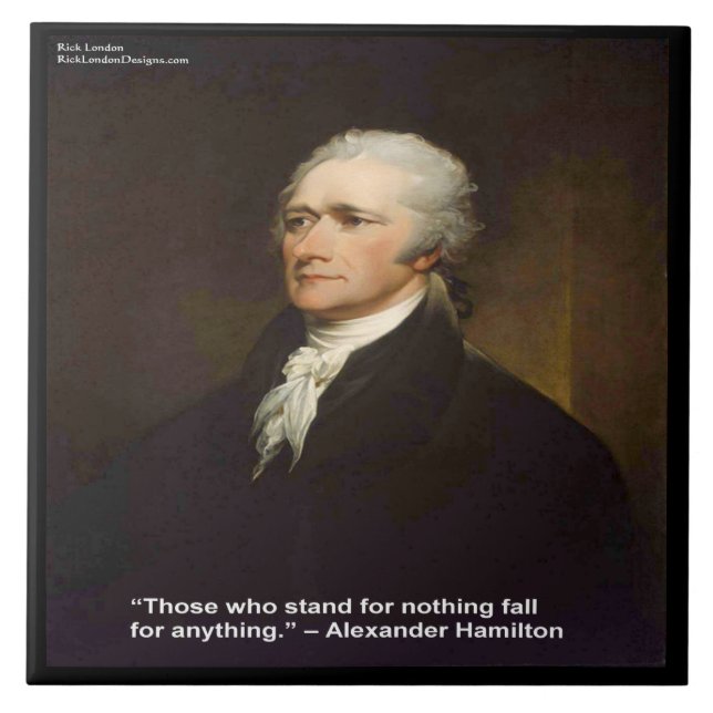 Hamilton "Fall For Anything" Keramik-Fotokachel Fliese (Vorderseite)