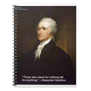 Hamilton Fall For Anything Zitat Geschenk Notizblock