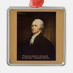 Hamilton Fall For Anything Zitat Geschenk Ornament Aus Metall
