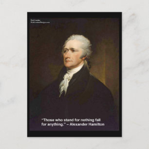 Hamilton Fall For Anything Zitat Geschenk Postkarte