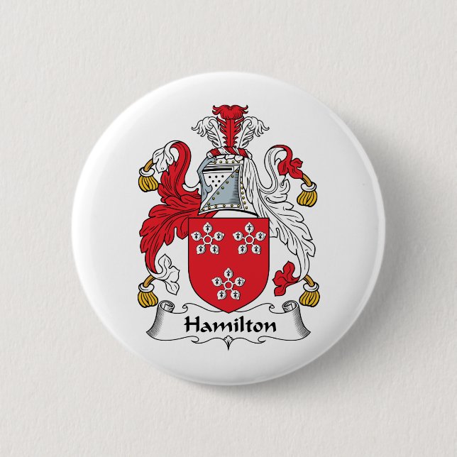 Hamilton-Familienwappen Button (Vorderseite)