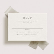 Hamilton Formal Landscape Wedding RSVP Card