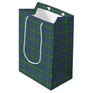 Hamilton Green Scottish Tartan Mittlere Geschenktüte