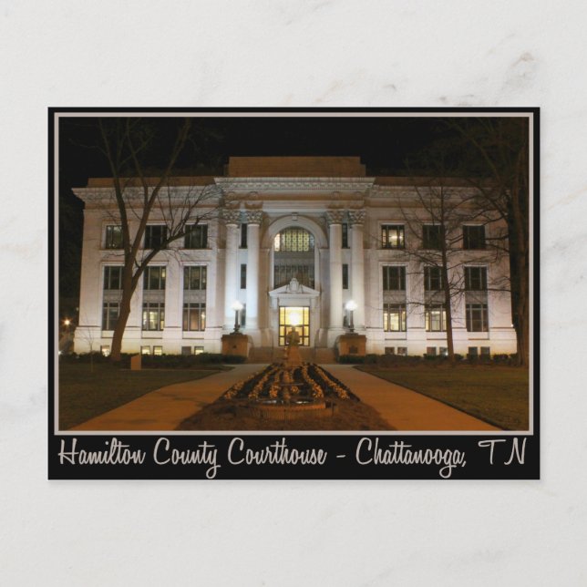 Hamilton Landkreis Courthouse - Chattanooga, TN Postkarte (Vorderseite)