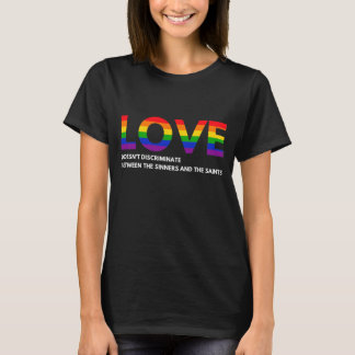 Hamilton LGBTQ (Liebe diskriminiert nicht) FRAUEN T-Shirt
