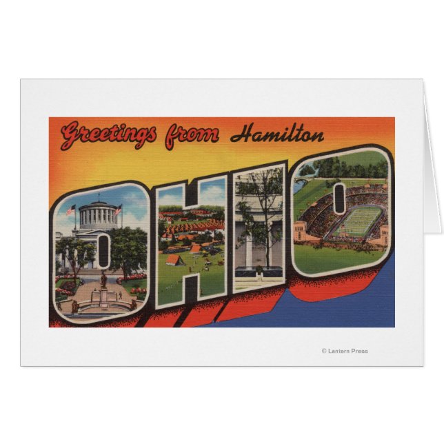 Hamilton, Ohio - Große Buchstabenszenen (Vorderseite (Horizontal))
