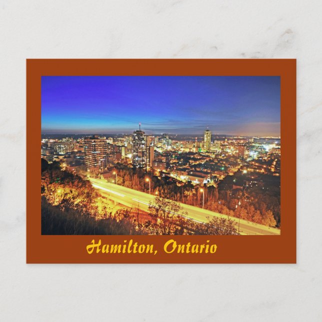 Hamilton, Ontario, Kanada Postkarte (Vorderseite)