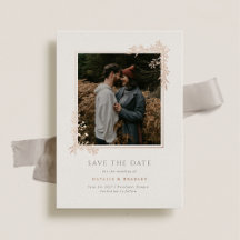 Hamilton Rose Gold Greenerity Wedding Save the Dat