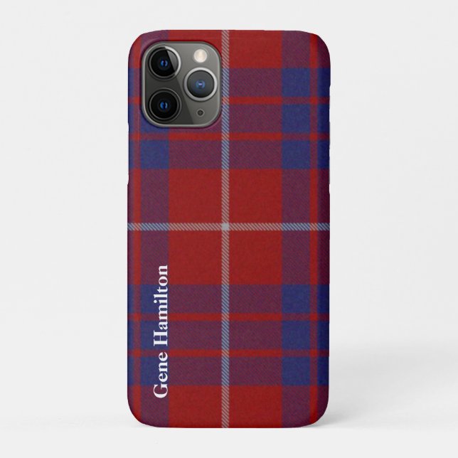 Hamilton Scottish Tartan Kariert Case-Mate iPhone Hülle (Rückseite)