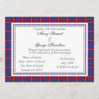 Hamilton Scottish Wedding Einladung