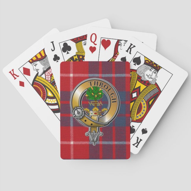 Hamilton Tartan & Abzeichen Spielkarten (Rückseite)