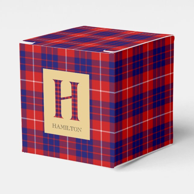 Hamilton Tartan Monogram H Geschenkschachtel (Vorderseite)