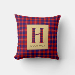 Hamilton Tartan Monogram H Kissen