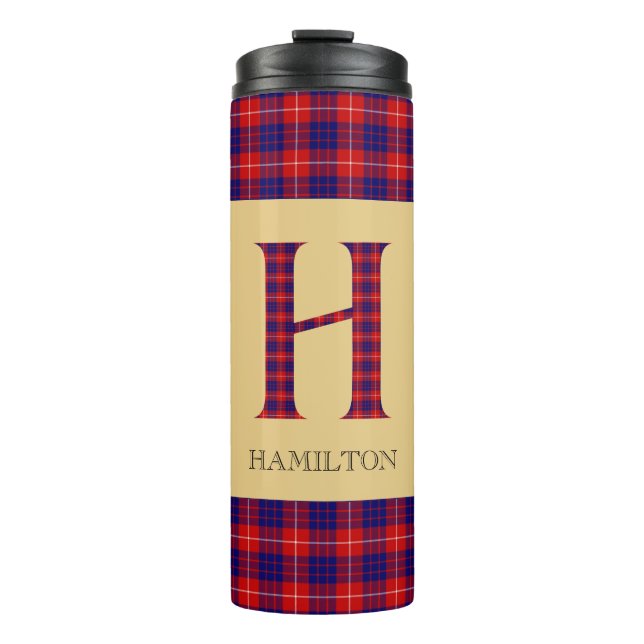 Hamilton Tartan Monogram H Thermosbecher (Vorderseite)
