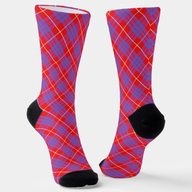 Hamilton Tartan Socks Clan Socken (Gewinkelt)