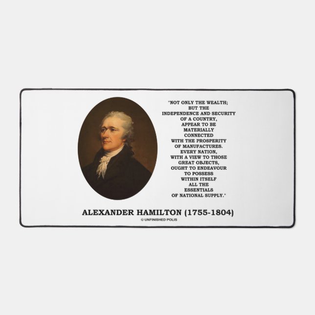 Hamilton Wealth Independence Security Manufacturin Schreibtischunterlage (Vorderseite)