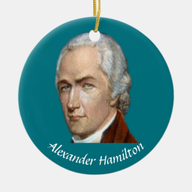 Hamilton-Weihnachtsverzierung Keramik Ornament (Vorne)