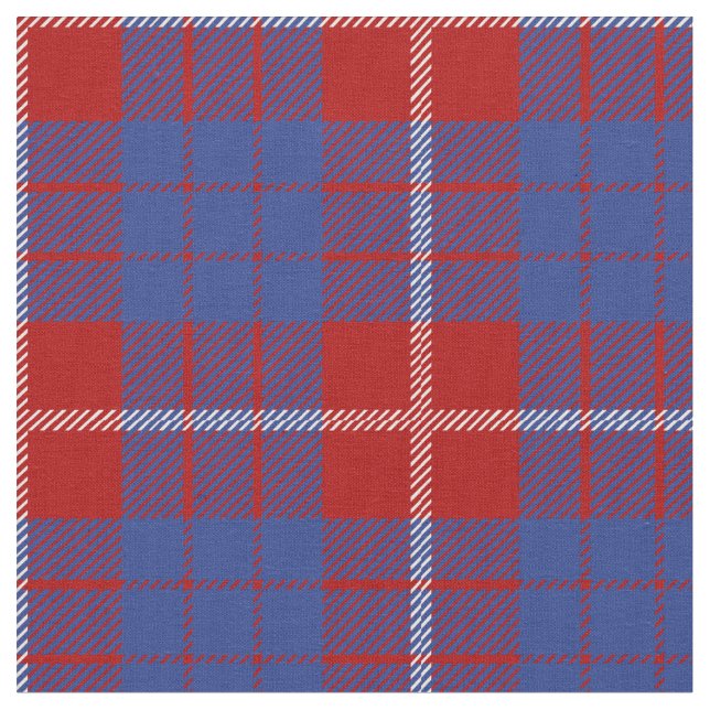 Hamiltontartan-Druck Stoff (Nahaufnahme)