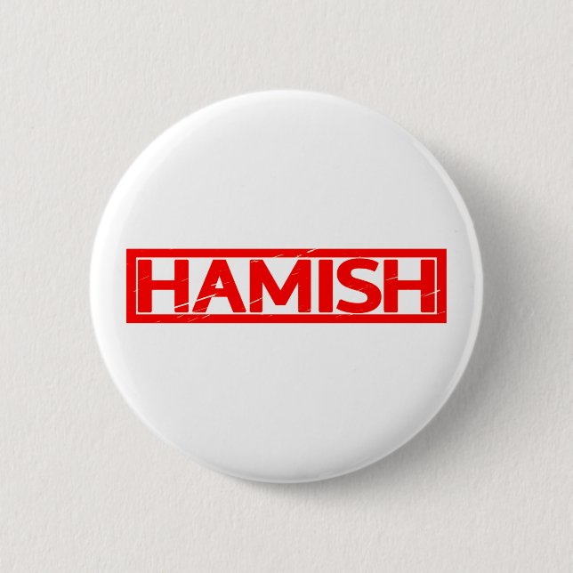 Hamish Briefmarke Button (Vorderseite)