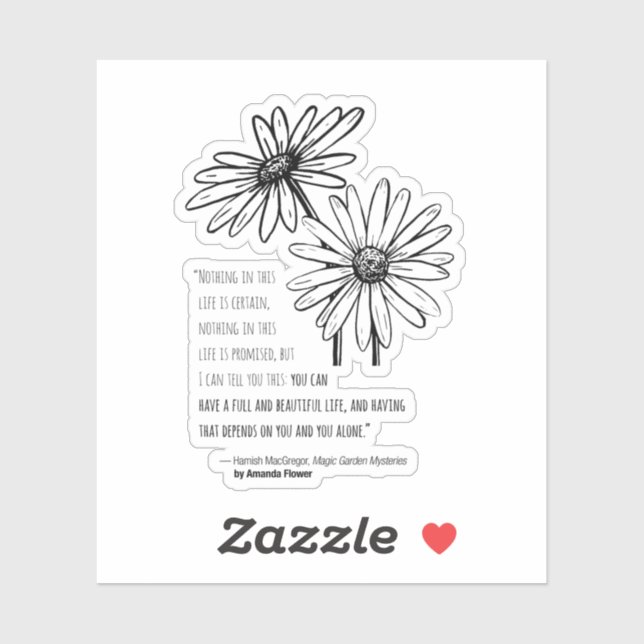 Hamish MacGregor Daisy Vinyl Sticker (Blatt)