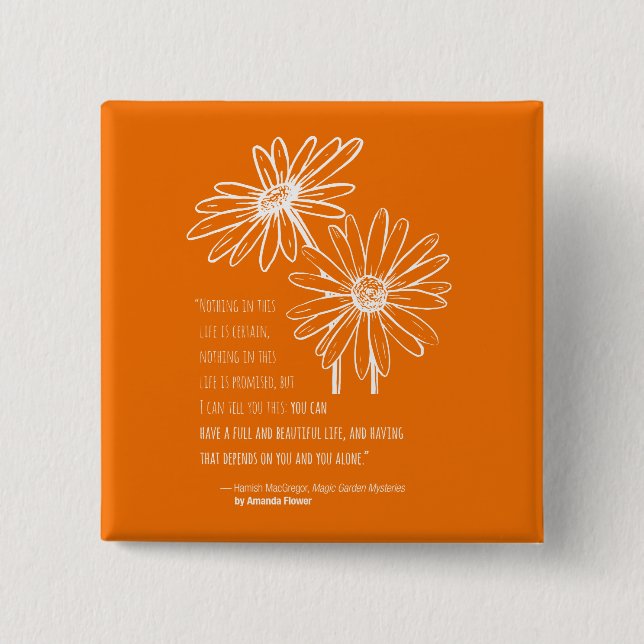 Hamish MacGregor quadratisches Button (Vorderseite)