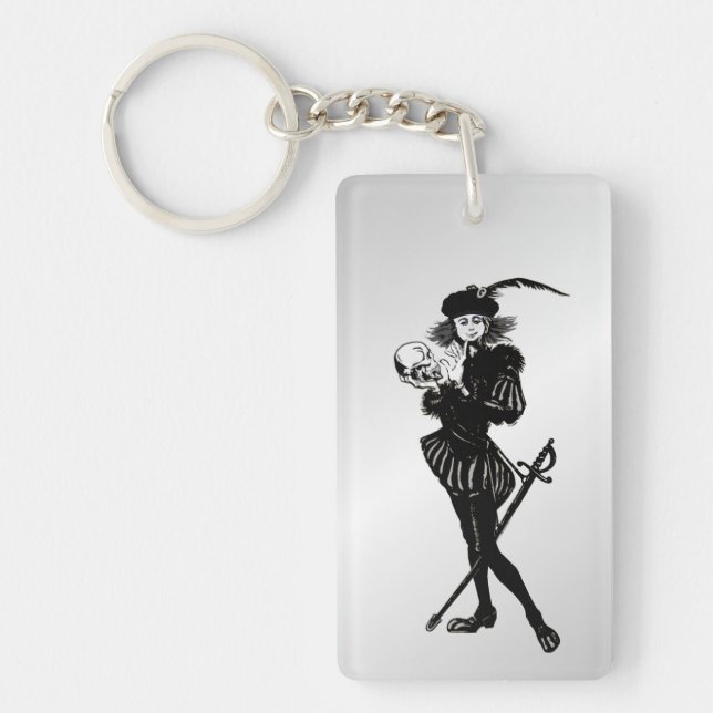 Hamlet Alas Poor Yorick! Schlüsselanhänger (Vorderseite)