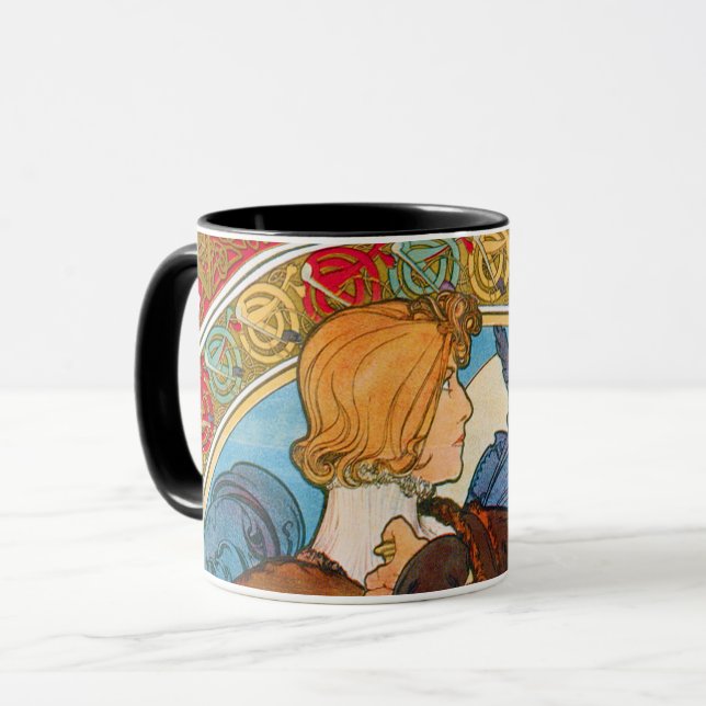 Hamlet, Alphonse Mucha Tasse (Vorderseite Links)