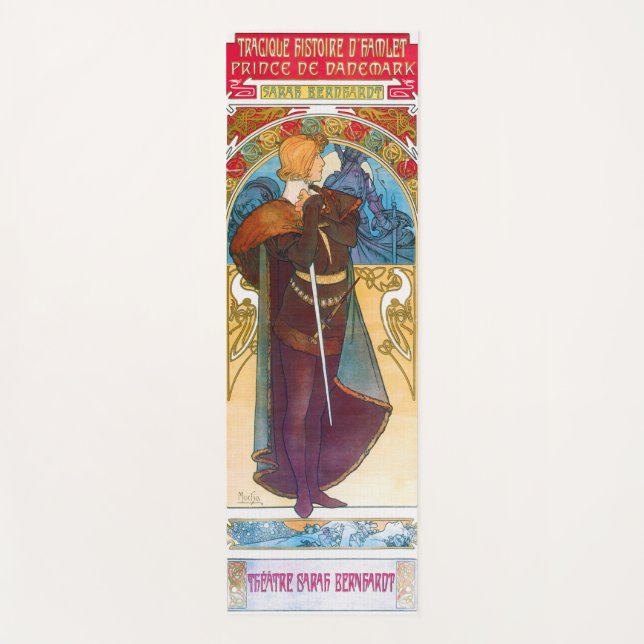 Hamlet, Alphonse Mucha Yogamatte (Vorderseite)
