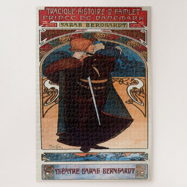 Hamlet: Ein dramatischer Jugendstil Puzzle (Vertikal)