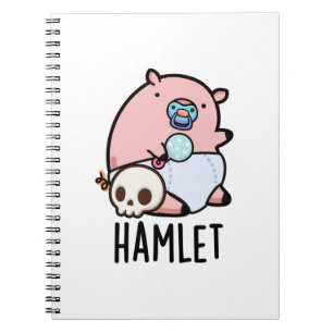 Hamlet Funny Shakepear Baby Pig Puff Notizblock