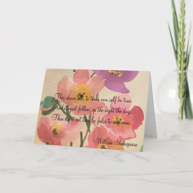 Hamlet-Grußkarte Karte (Vorderseite)