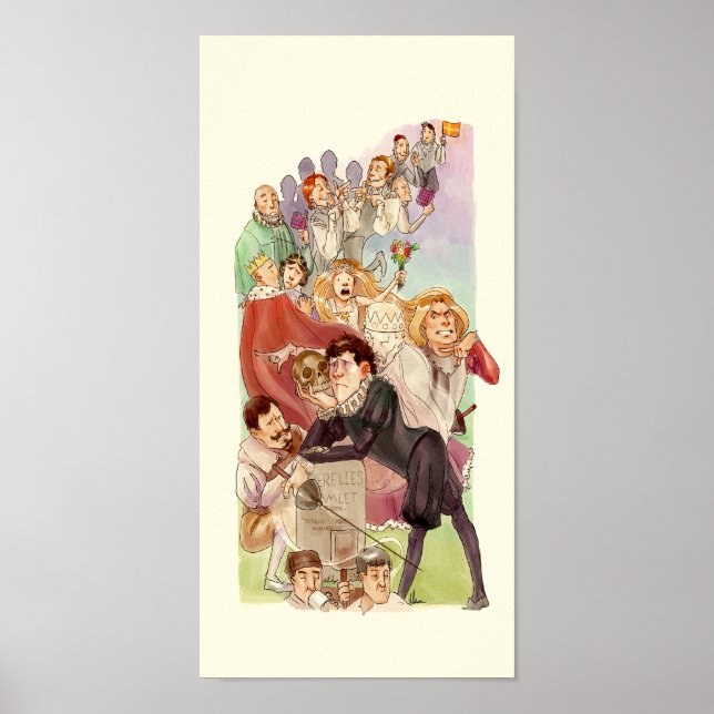 Hamlet - Originale Kunstdrucken Poster (Vorne)