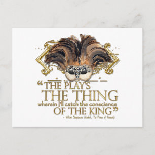 Hamlet Play Quote (Gold Version) Postkarte