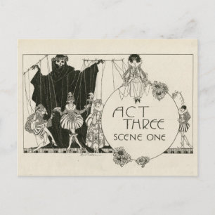 Hamlet Shakespeare Postcard Feiertagspostkarte