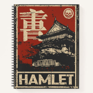 Hamlet Shakespeare Poster - Japanisch Ukiyo-e Notizbuch