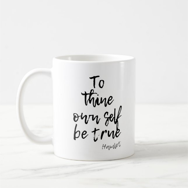 HAMLET SHAKESPEARE WAHRSCHEINLICH SELBSTQUOTE KAFFEETASSE (Links)