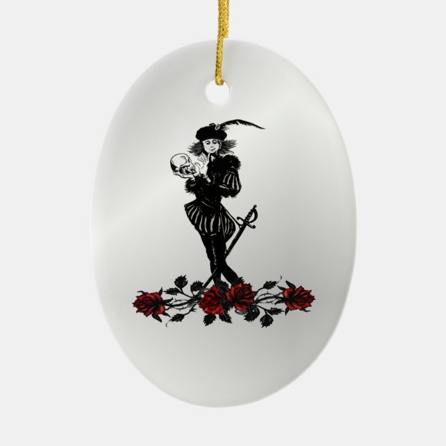 Hamlet Silver Keramik Ornament (Vorne)