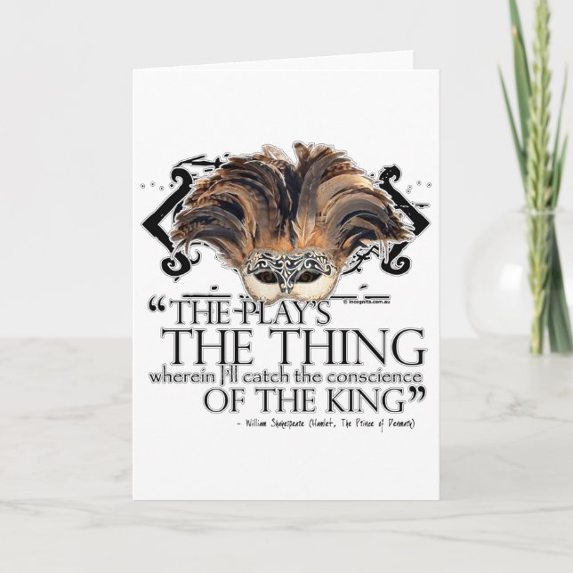 Hamlet-Spiel-Zitat Karte (Vorderseite)